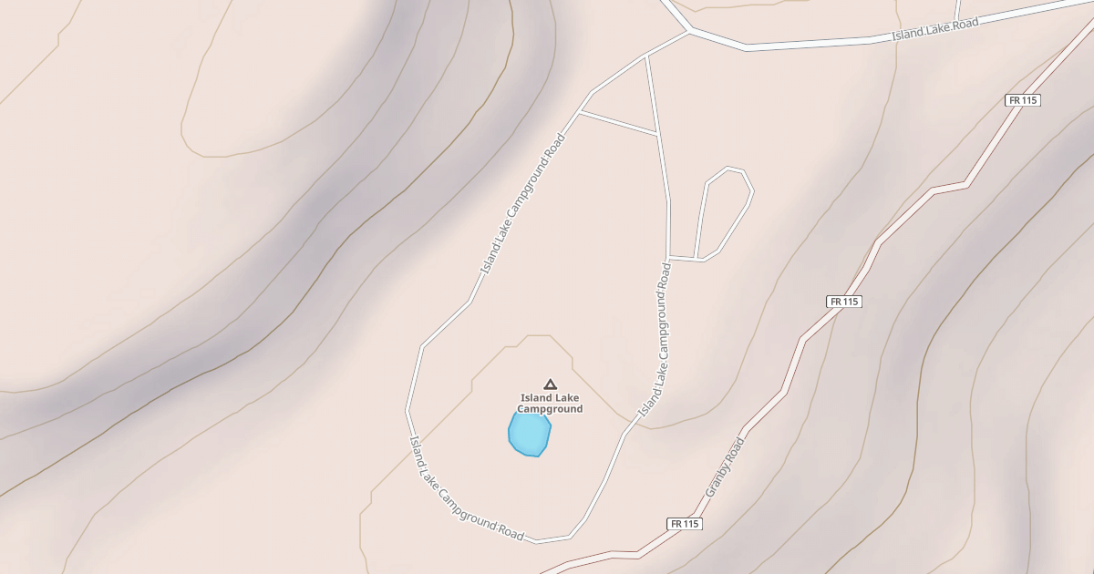 Map preview of ISLAND LAKE CG