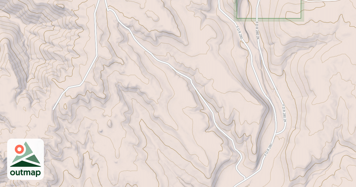 Map of GETTYS DIVIDE CUTOFF