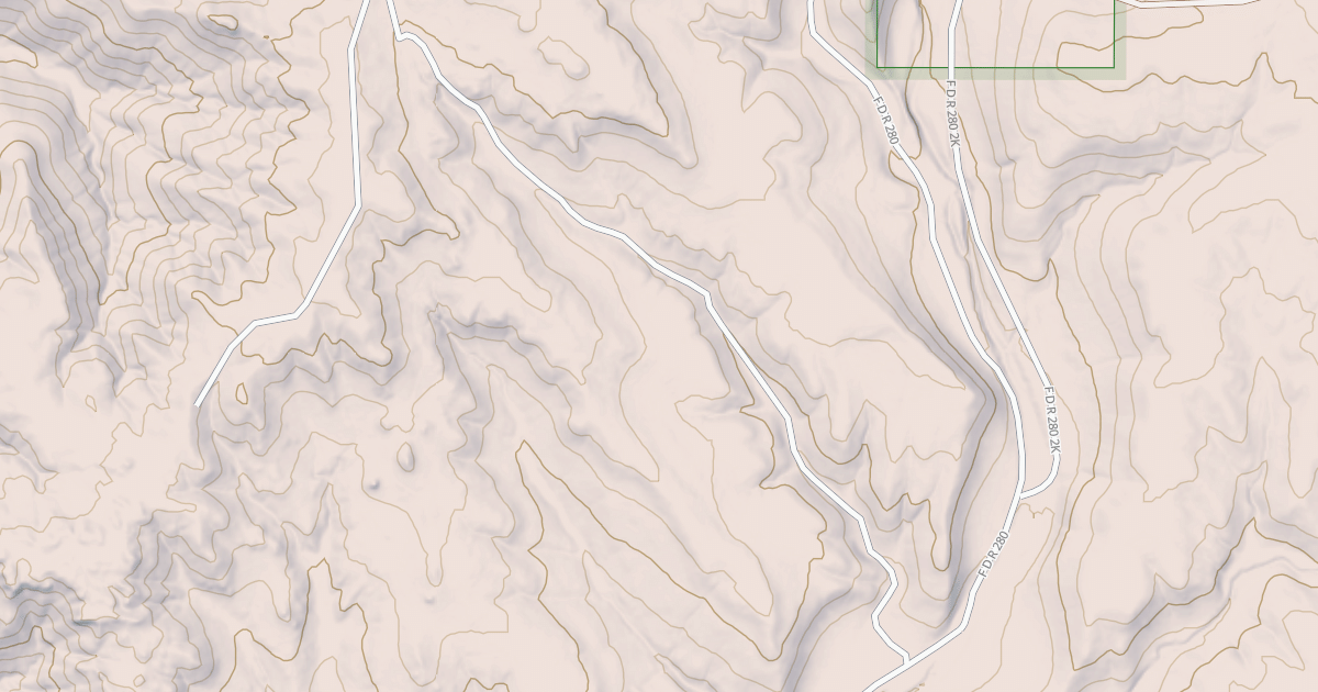 Map preview of GETTYS DIVIDE CUTOFF