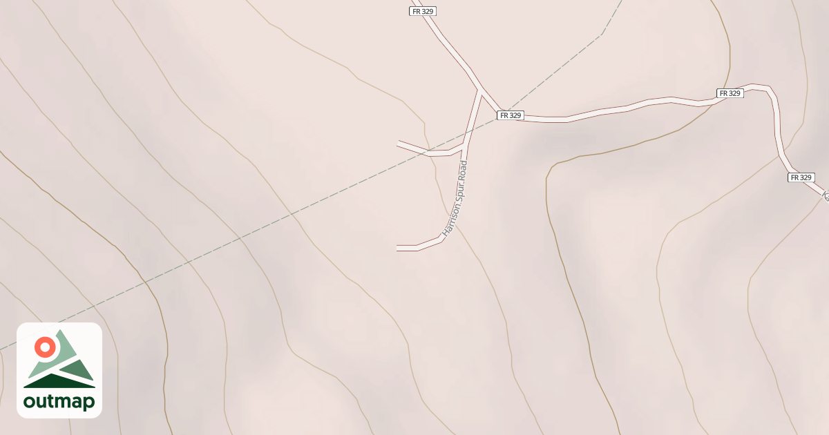 Map of HARRISON SPUR