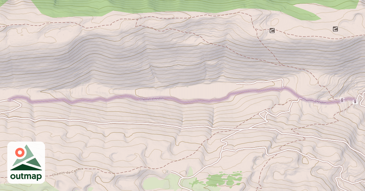 Map of Chemin d'Andon