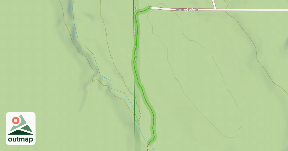 Map of Fred J. Cusimano Westside Overland Trail