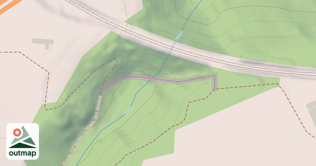 Map of Chemin impraticable à VTT