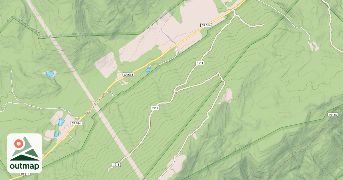 Map of BUCK SNORT (BEAR ROCK RIDGE)