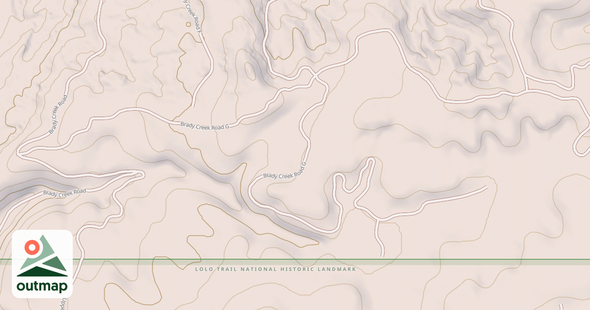 Map of BRADY CREEK G