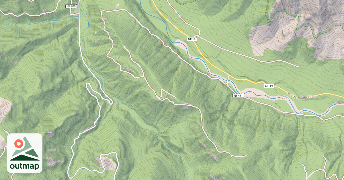 Map of CHUCKSNEY RIDGE