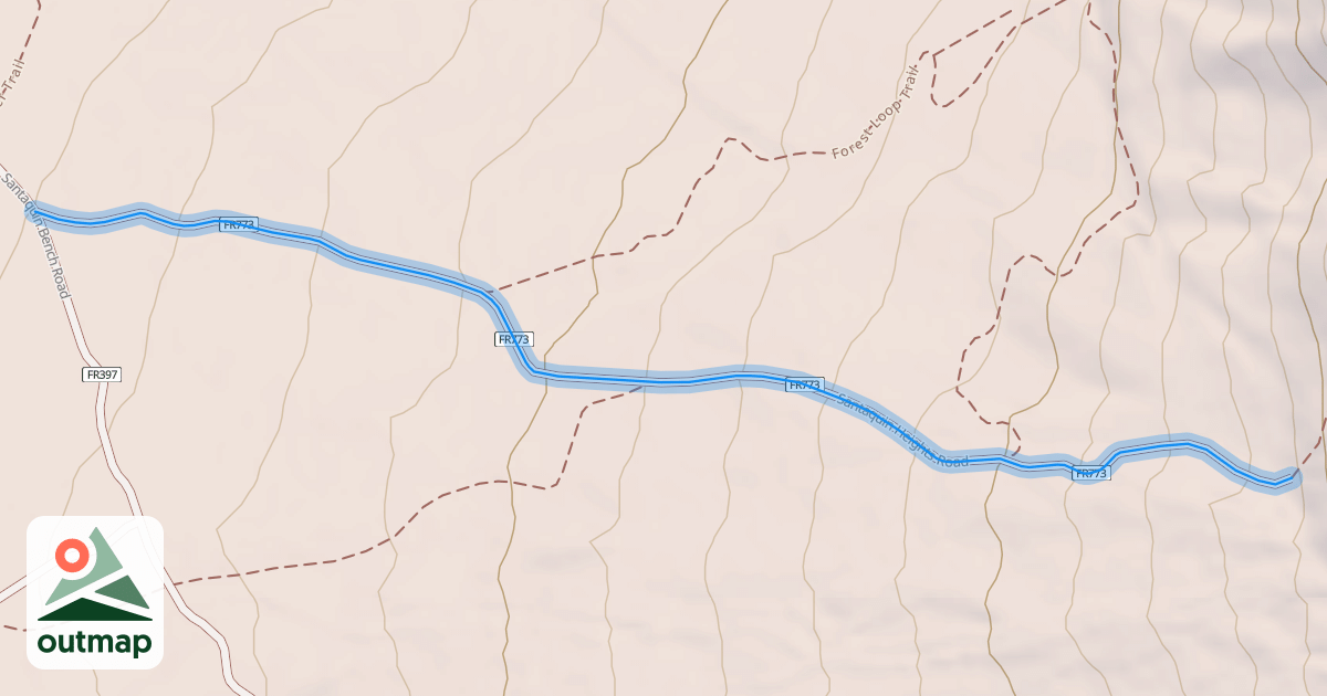 Map of Santaquin Heights Road