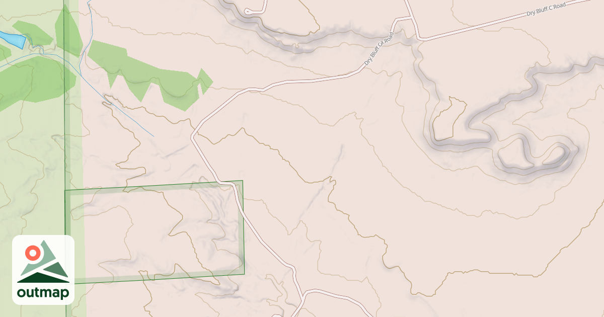 Map of DRY BLUFF CA