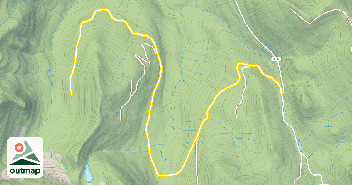 Map of Hawkins Lake Road