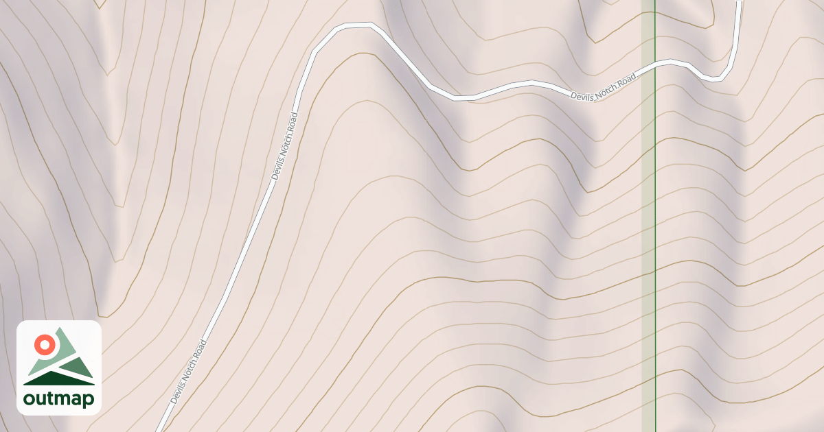 Map of DEVILS NOTCH