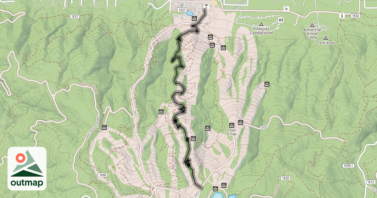 Map of Miracle Mile Trail