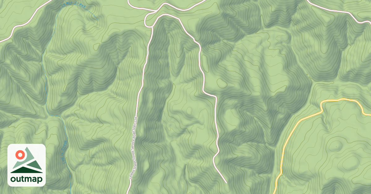 Map of USFS Motor Vehicle Use Map Roads {5812E676-7FFD-4FAE-BA69-2557514D2F1F}