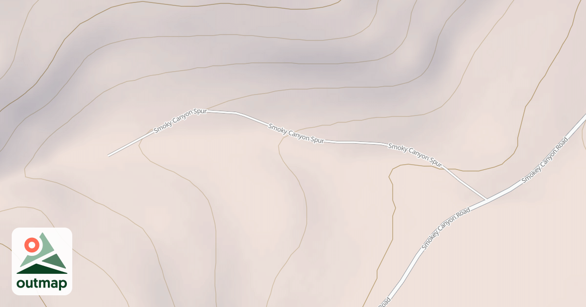 Map of SMOKY CANYON SPUR