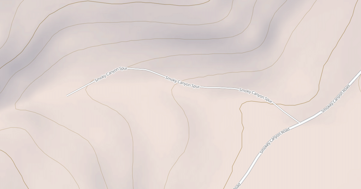 Map preview of SMOKY CANYON SPUR