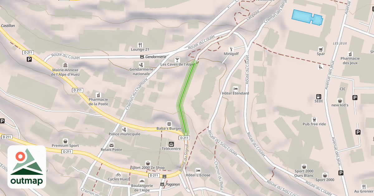 Map of L'Estacade