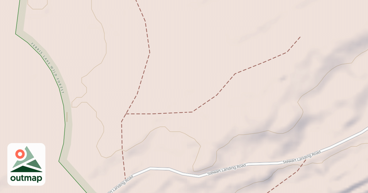 Map of Stewart Landing Trail