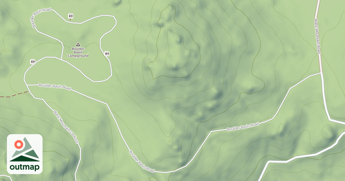 Map of BOULDER BASIN