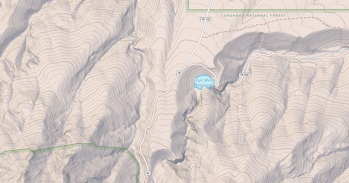 Map preview of FRYE MESA