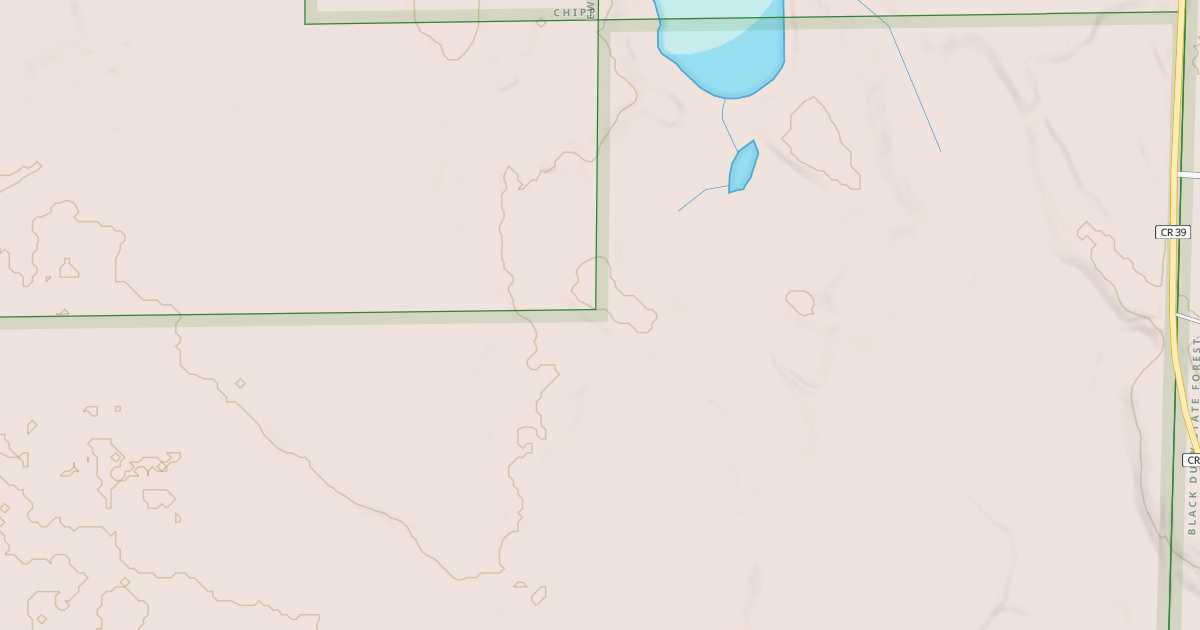 Map preview of MUSKRAT LAKE ROAD