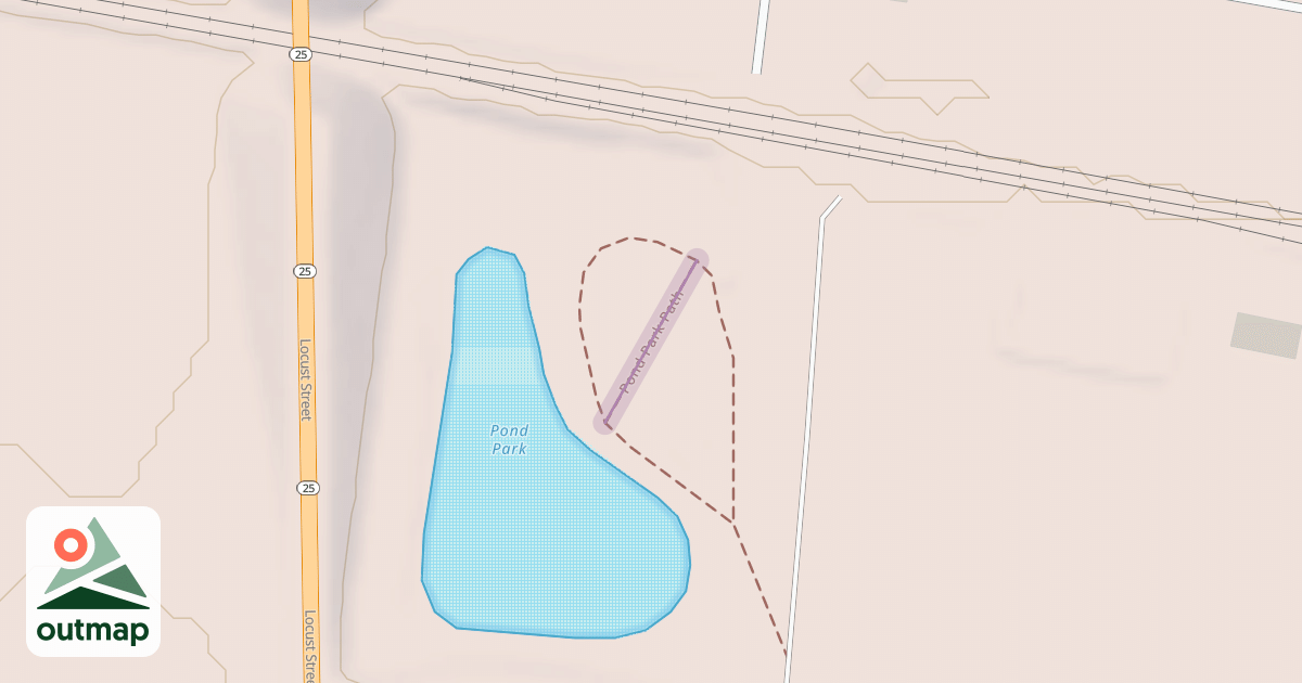 Map of Pond Park Path