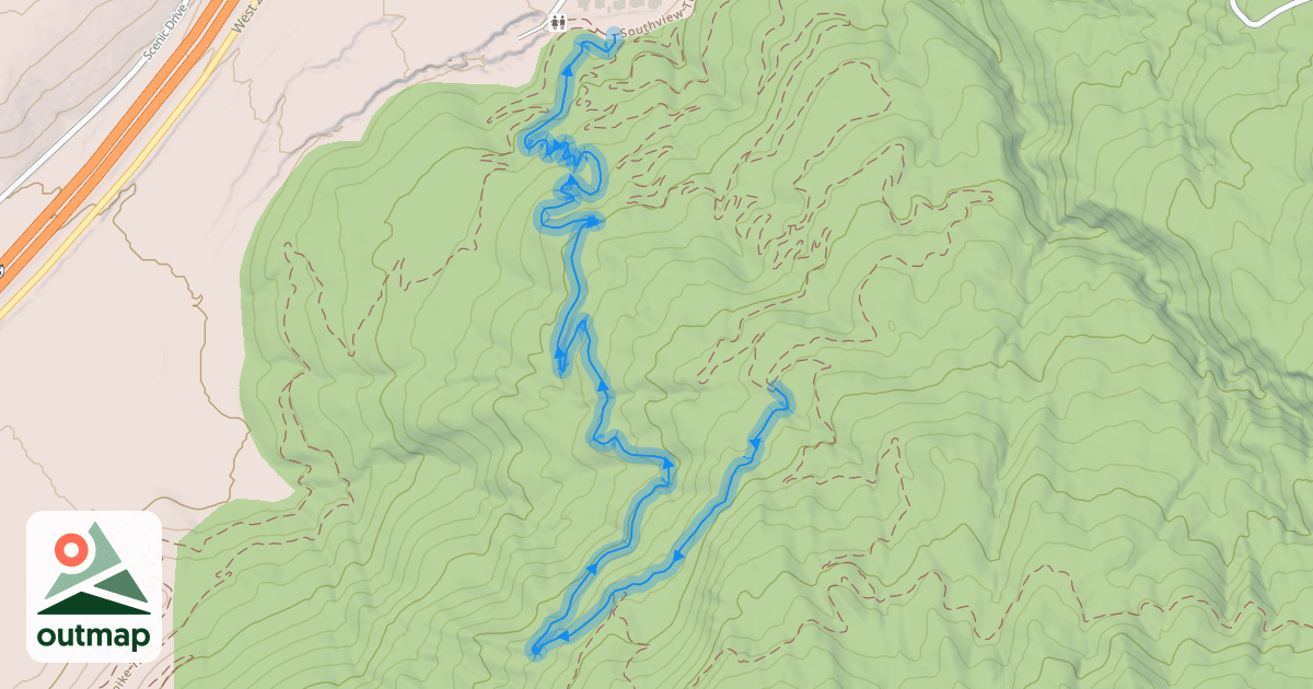 Map of Lava Flow Trail