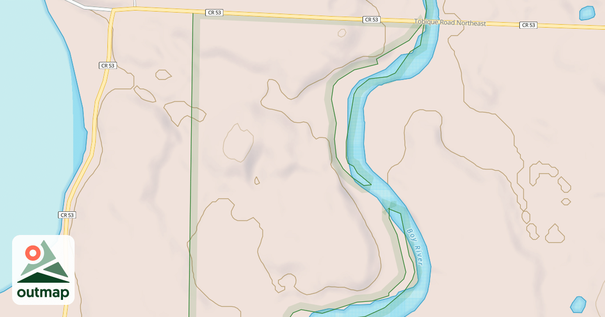 Map of BOY RIVER SPUR 2567