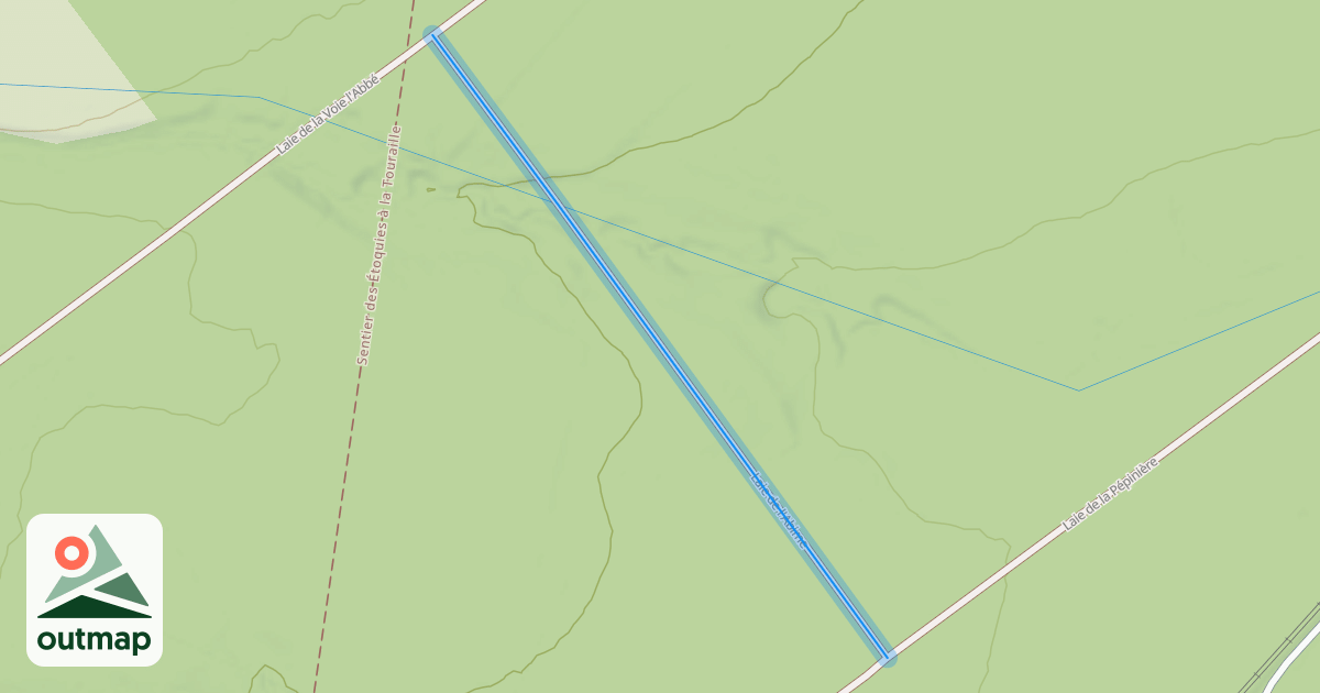 Map of Laie de l'Abime