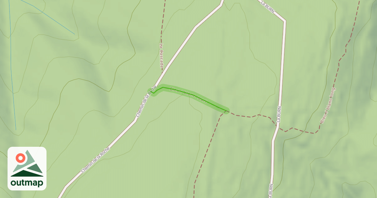 Map of Bleu / blanc court