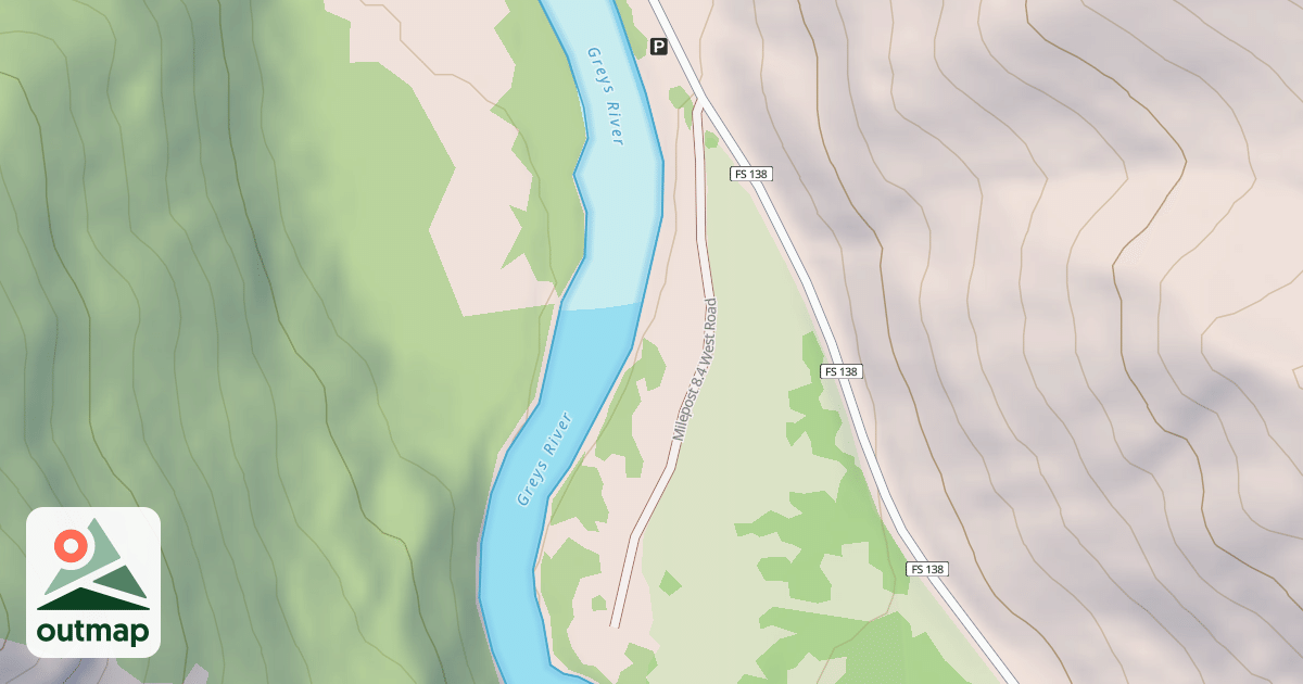 Map of MILEPOST 8.4 WEST
