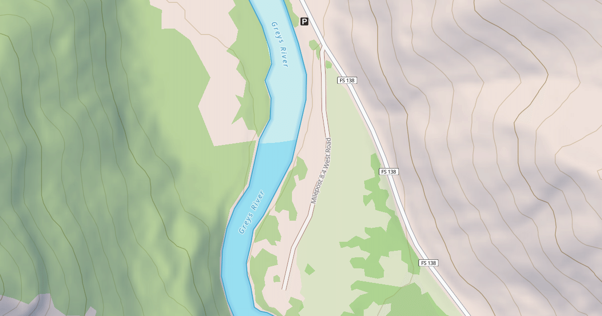 Map preview of MILEPOST 8.4 WEST