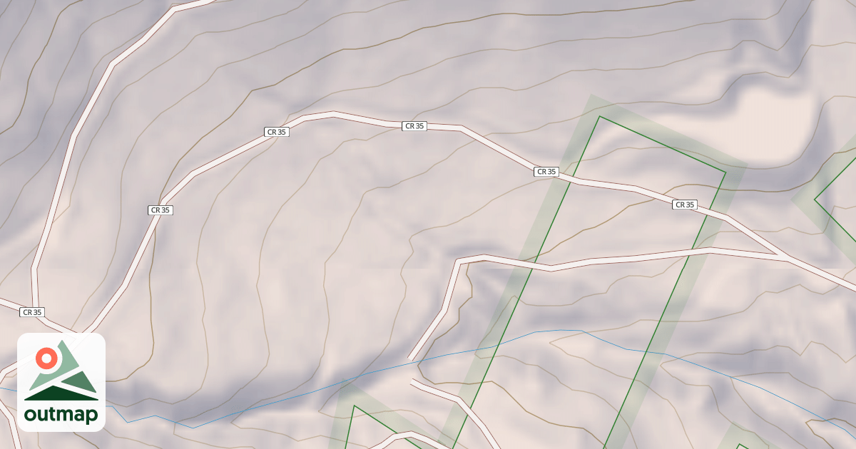 Map of County Road 35