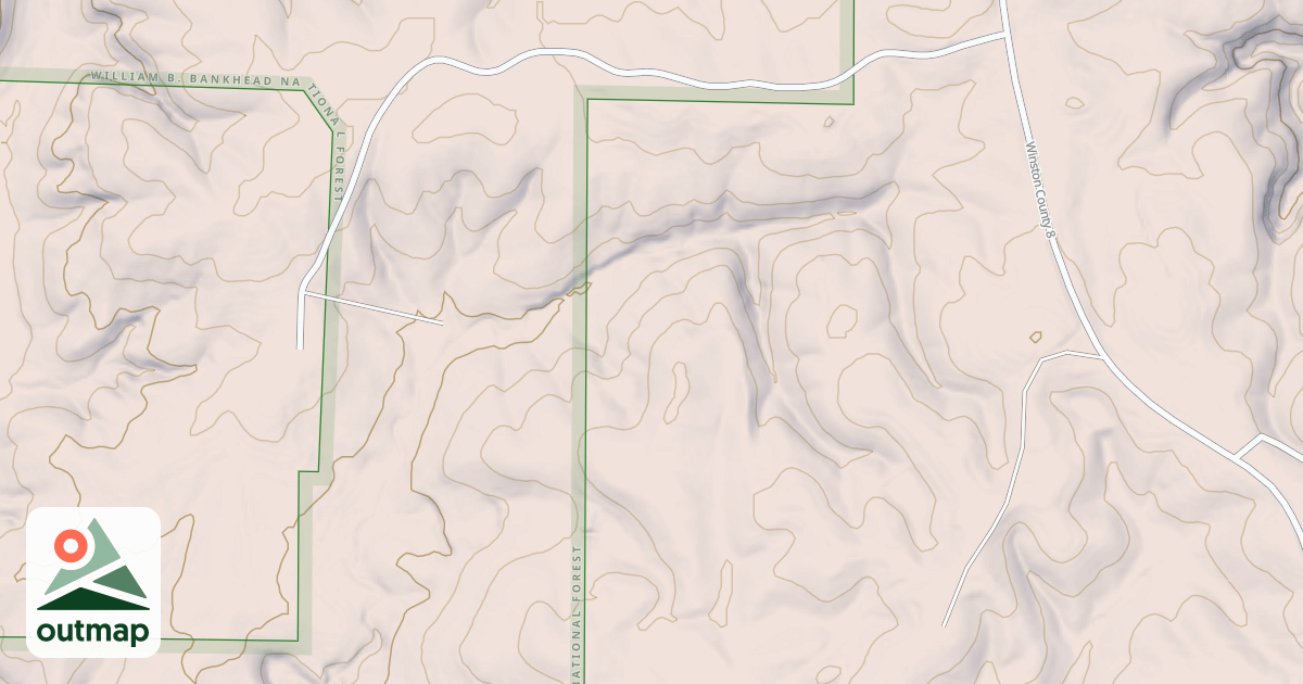 Map of TIG RIDGE
