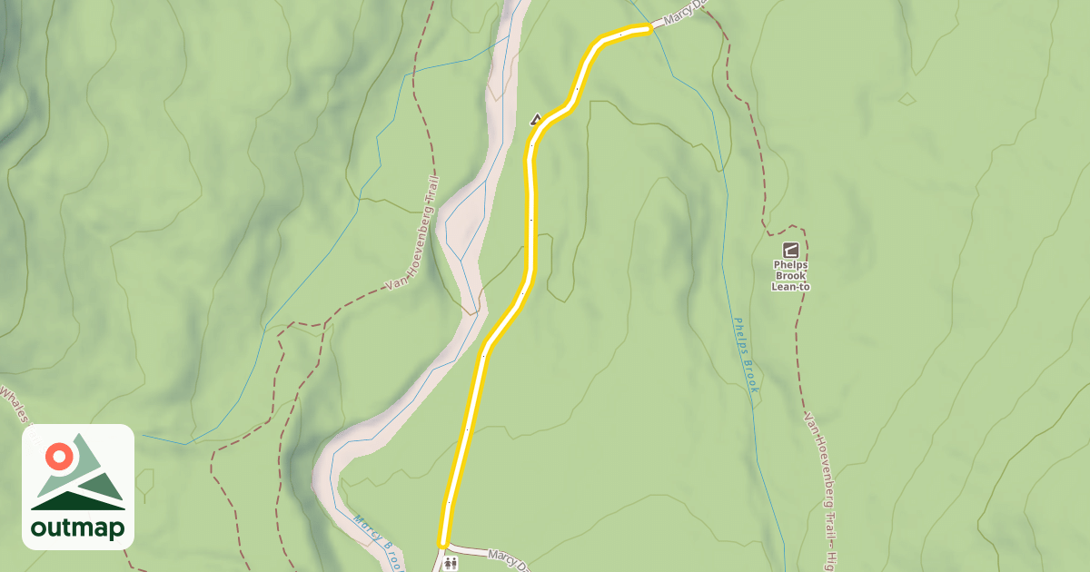 Map of Marcy Dam Truck Trail