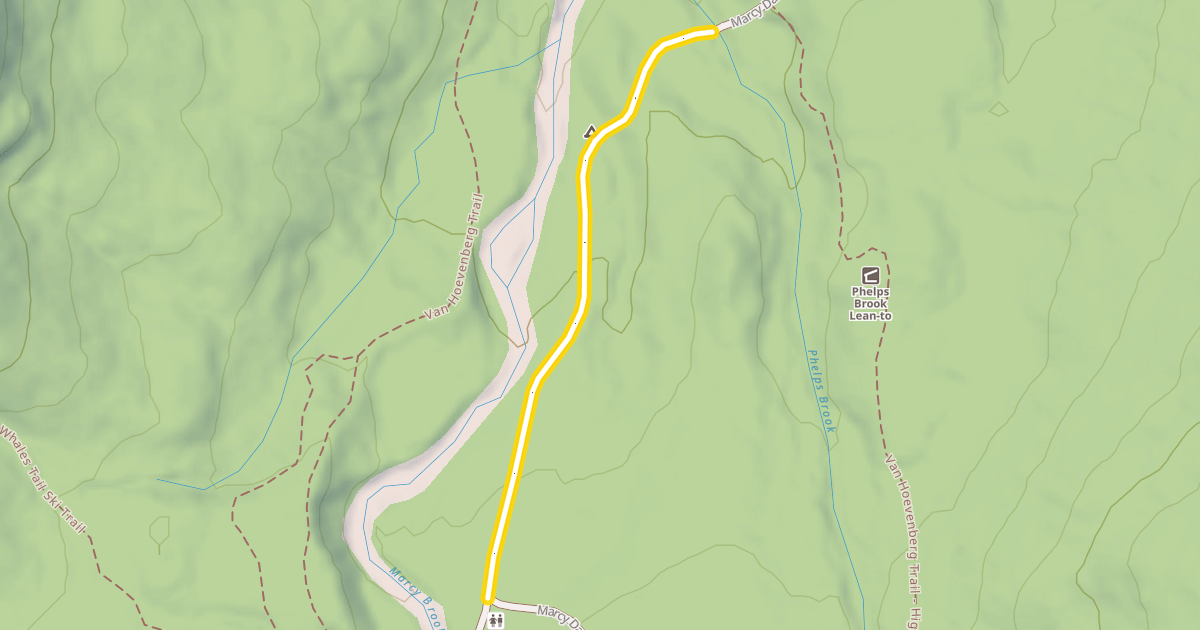 Map preview of Marcy Dam Truck Trail