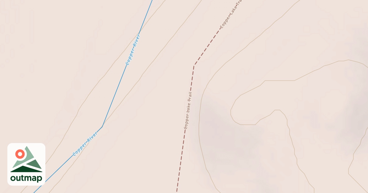 Map of Copper Lake Trail
