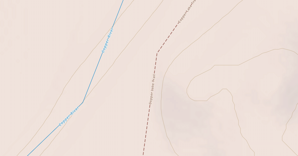 Map preview of Copper Lake Trail