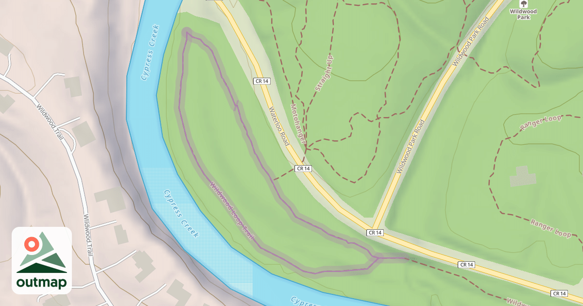 Map of Wildwood Loop Trail