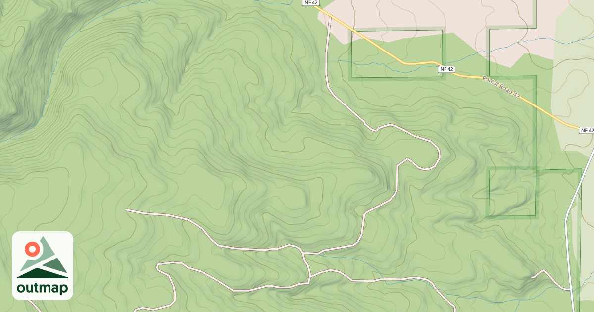 Map of USFS Motor Vehicle Use Map Roads {21DAAB20-7348-4713-85C8-4FECEEE30274}