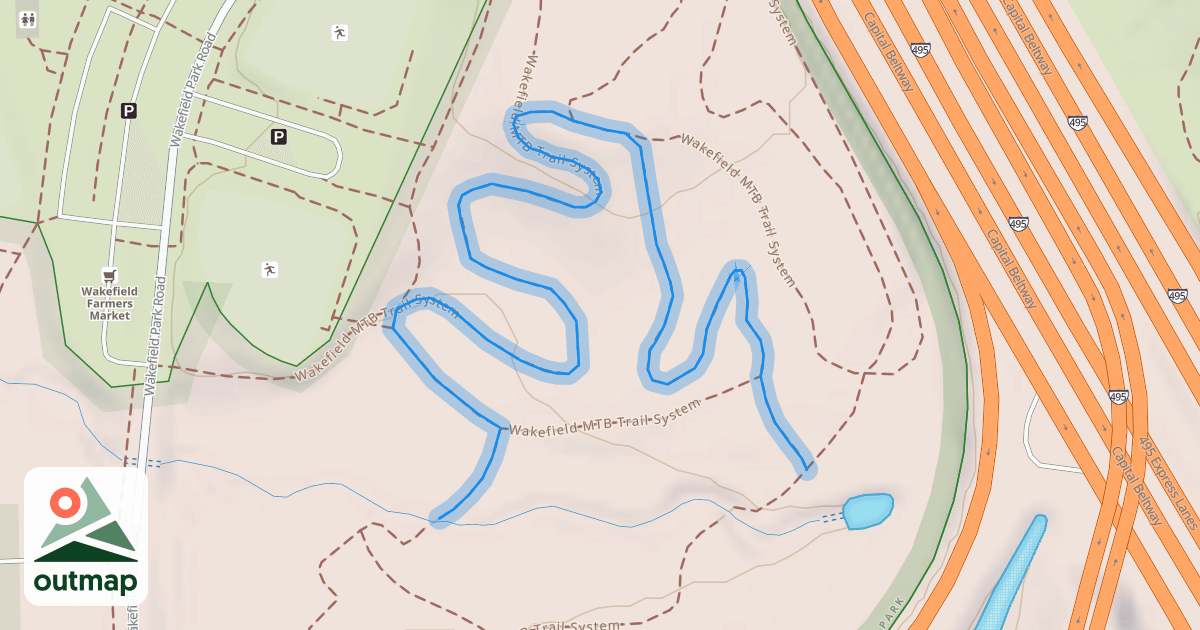 Map of Wakefield MTB Trail System