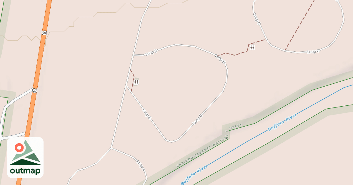 Map of BUFFALO CG LOOP B