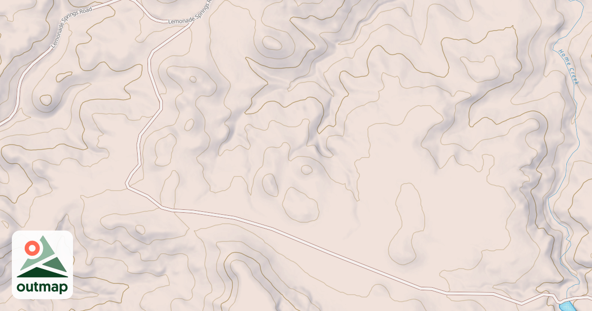 Map of UPPER HOME CREEK