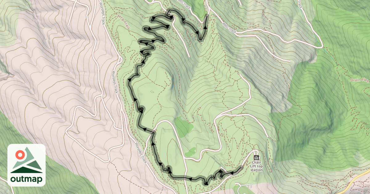 Map of Airtearoa MTB Track
