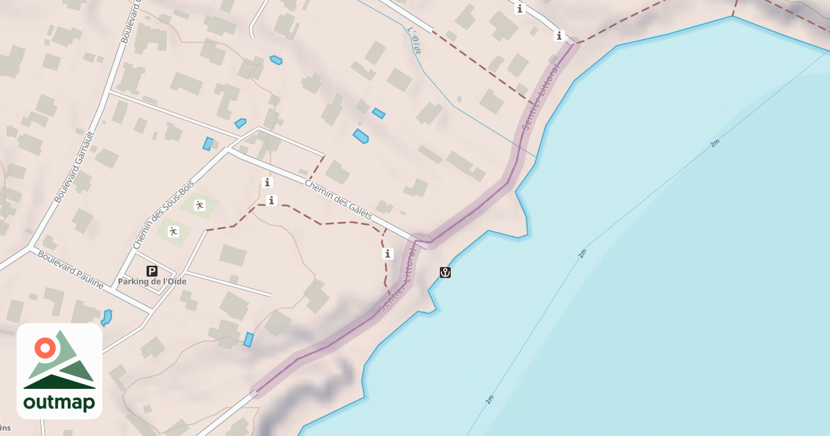 Map of Sentier Littoral