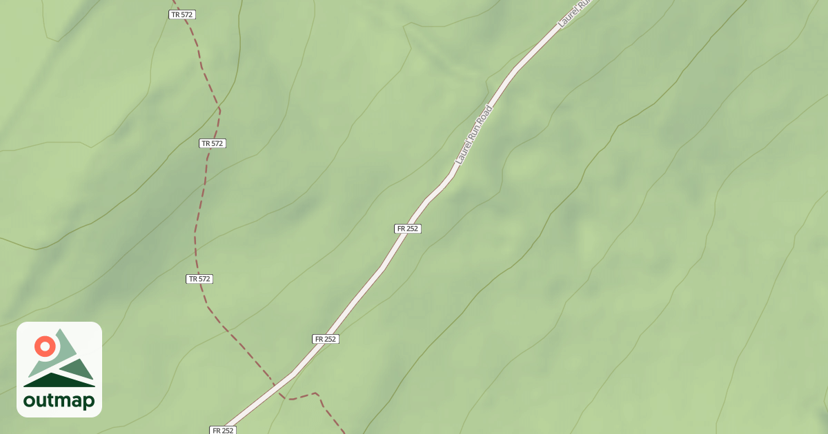 Map of LAUREL RUN