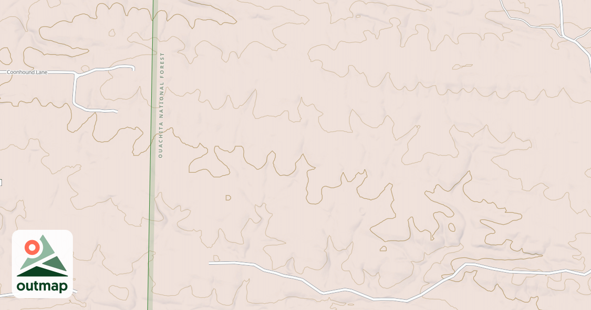 Map of FLAT RIDGE SPUR