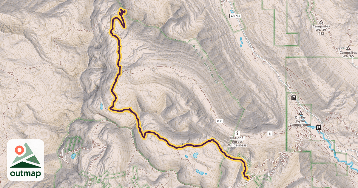 Map of Daisy Pass Trail