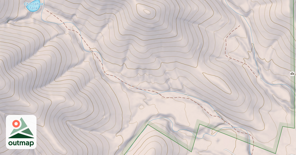 Map of CHIRICAHUA TANK