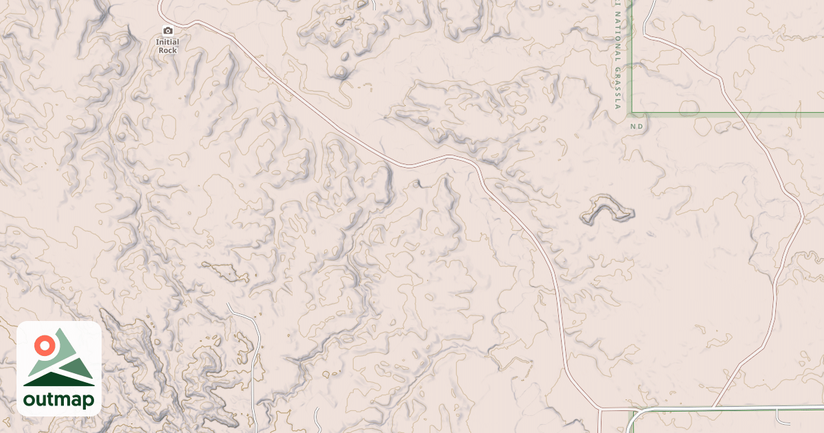 Map of (FDR) INITIAL ROCK