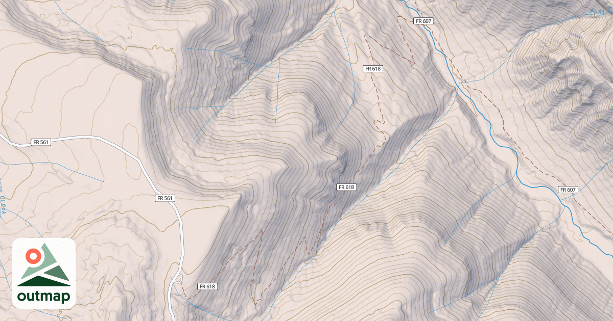 Map of Gold Run