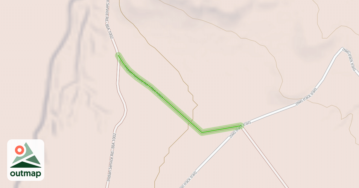 Map of Indian Service Rd. - BIA 1003